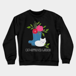 Cat approved garden Crewneck Sweatshirt